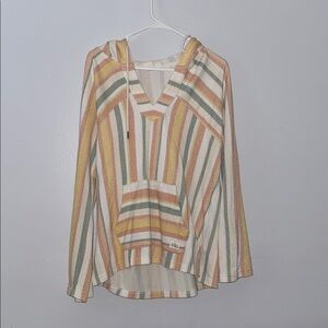 Roxy Multicolor Striped Hoodie